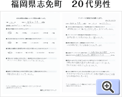 福岡県志免町20代男性